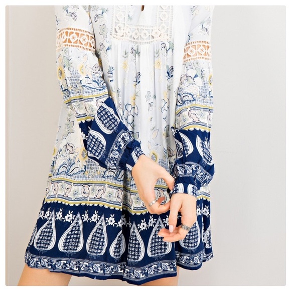 Entro Kayleigh Multi Print Tunic Dress - Picture 6 of 8